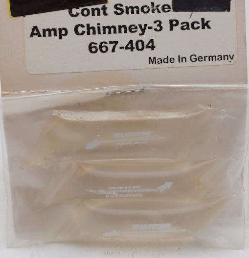Walthers 667-404 Smoke Ampules Chimney for Smoke Units (Pack of 3)