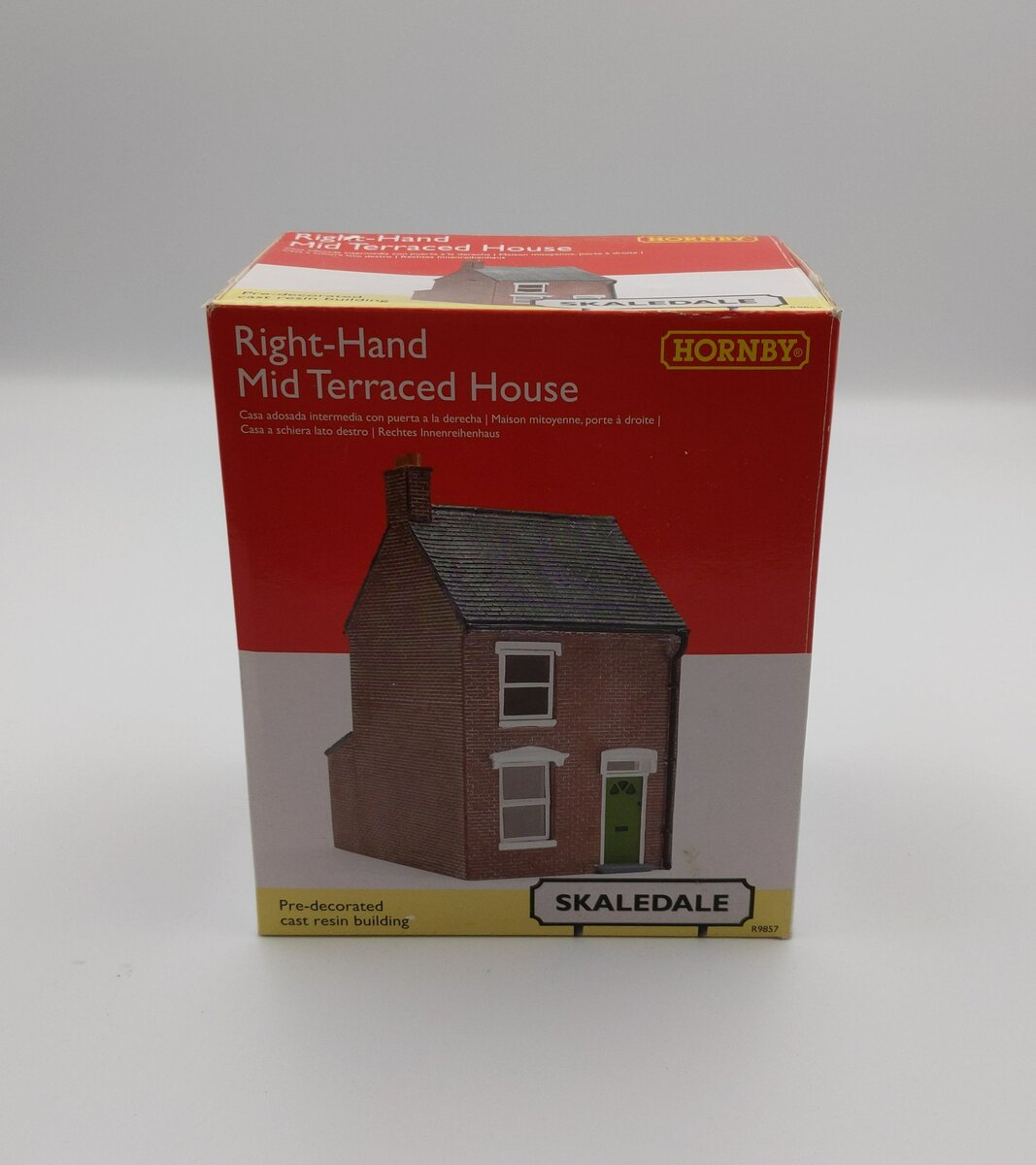 Hornby R9857 OO Right-Hand Mid Terraced House Building-Assembled