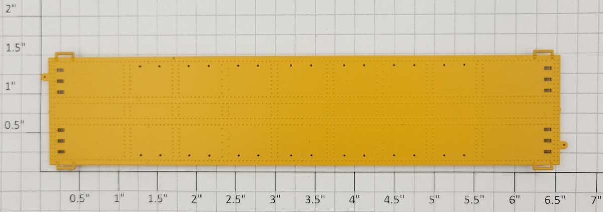 Athearn 13002 HO Yellow Flatcar Floor