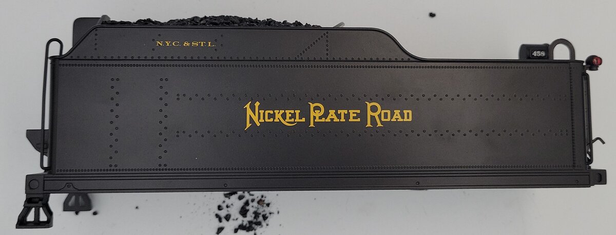 Lionel 82180-T02 Nickel Plate Road 2-8-0 Tender Shell #458