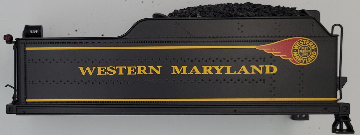 Lionel 6982181T02 2-8-0 Western Maryland Challenger Tender Shell #734