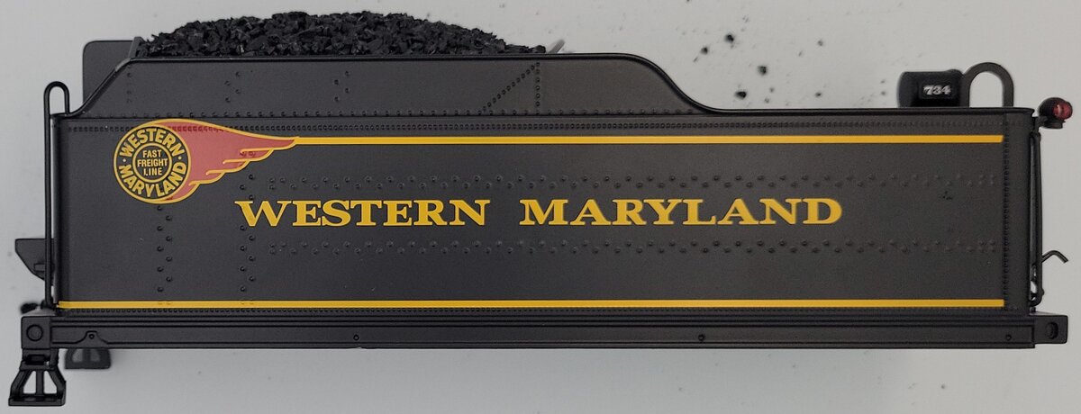 Lionel 6982181T02 2-8-0 Western Maryland Challenger Tender Shell #734