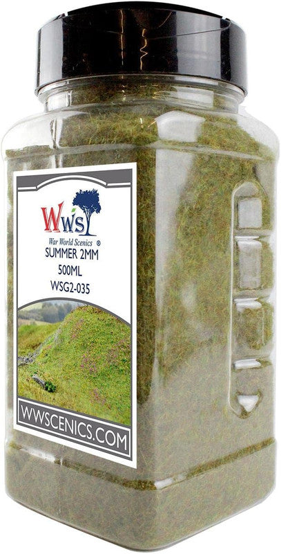 WWScenics WSG2-035 2mm Winter Static Grass - 500 ml. Canister