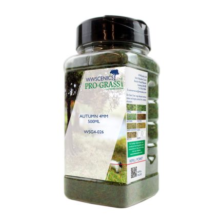 WWScenics WSG4-026 4mm Autumn Static Grass - 500 ml. Canister