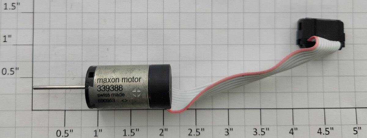 Maxon 339388 12-Volt 6250 RPM DC Can Motor with Harness