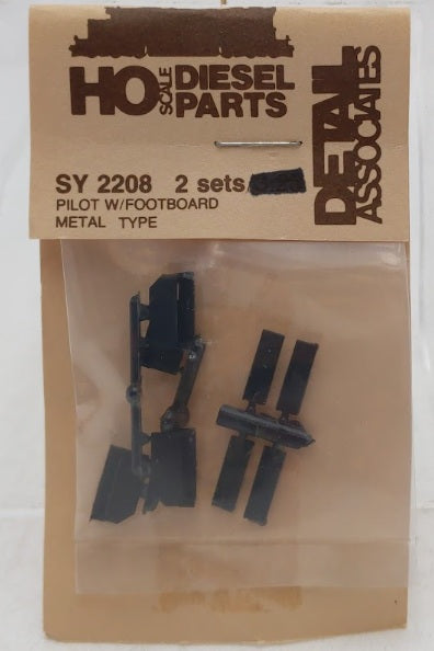 Detail Associates SY2208 HO Scale Pilot w/Footboard Metal Type 2 Sets