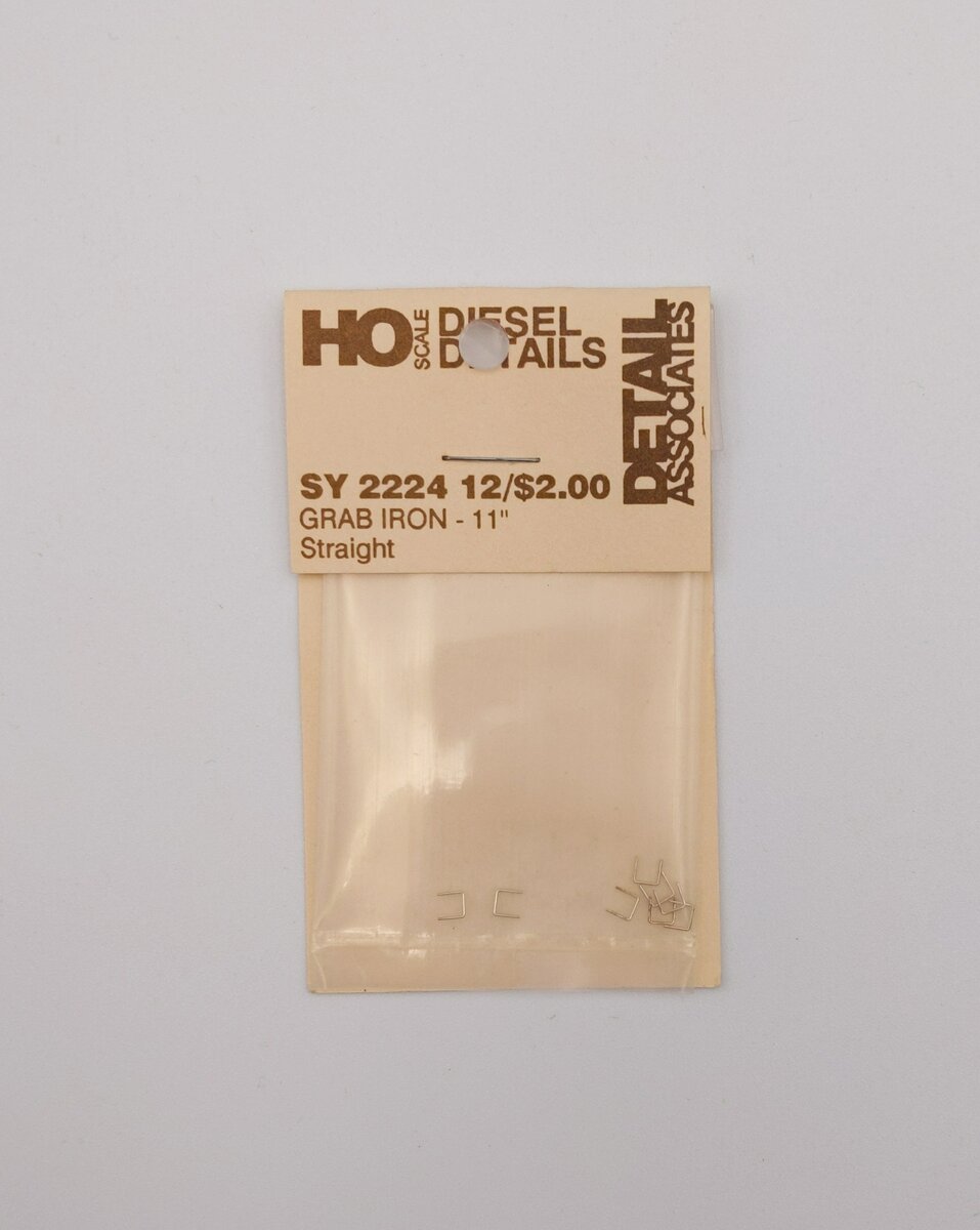Detail Associates 2224 HO Grab Iron 11" Straight