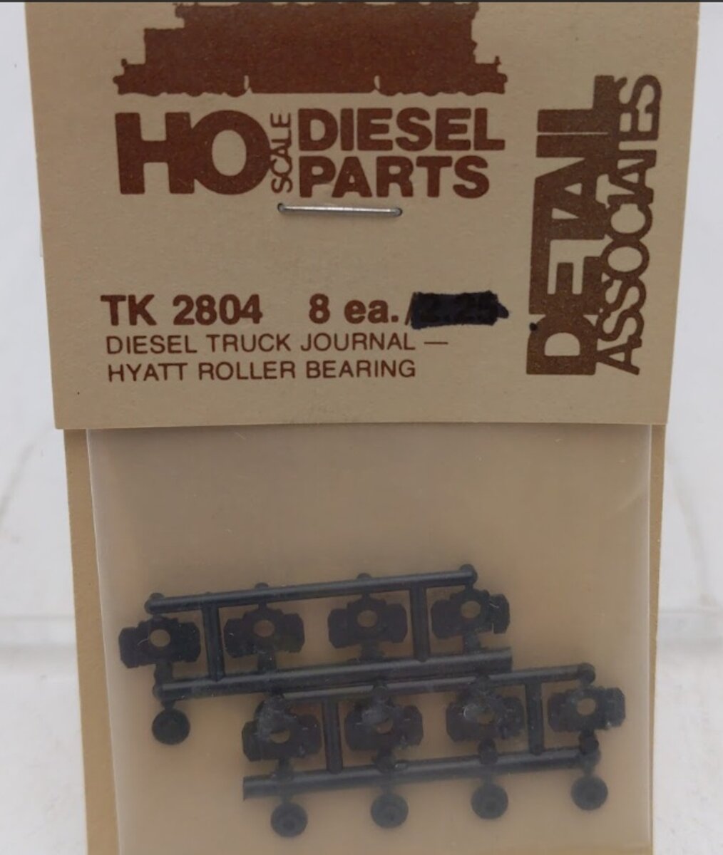Detail Associates TK2804 HO Diesel Truck Journal Hyatt Roller Bearing(Pack of 8)