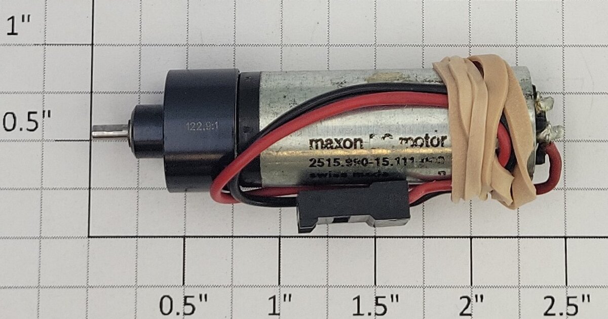 maxon 2515.990-15.111.150 12-Volt DC Motor with 48mm x 15mm Gearbox
