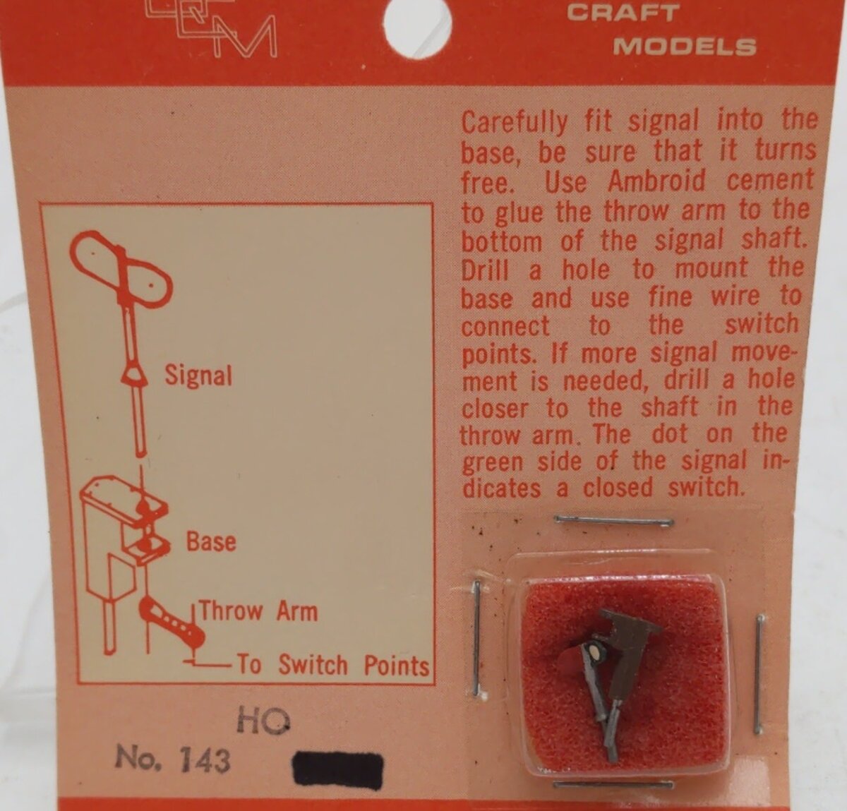 Quality Craft 143 HO Scale Signal Metal Kit