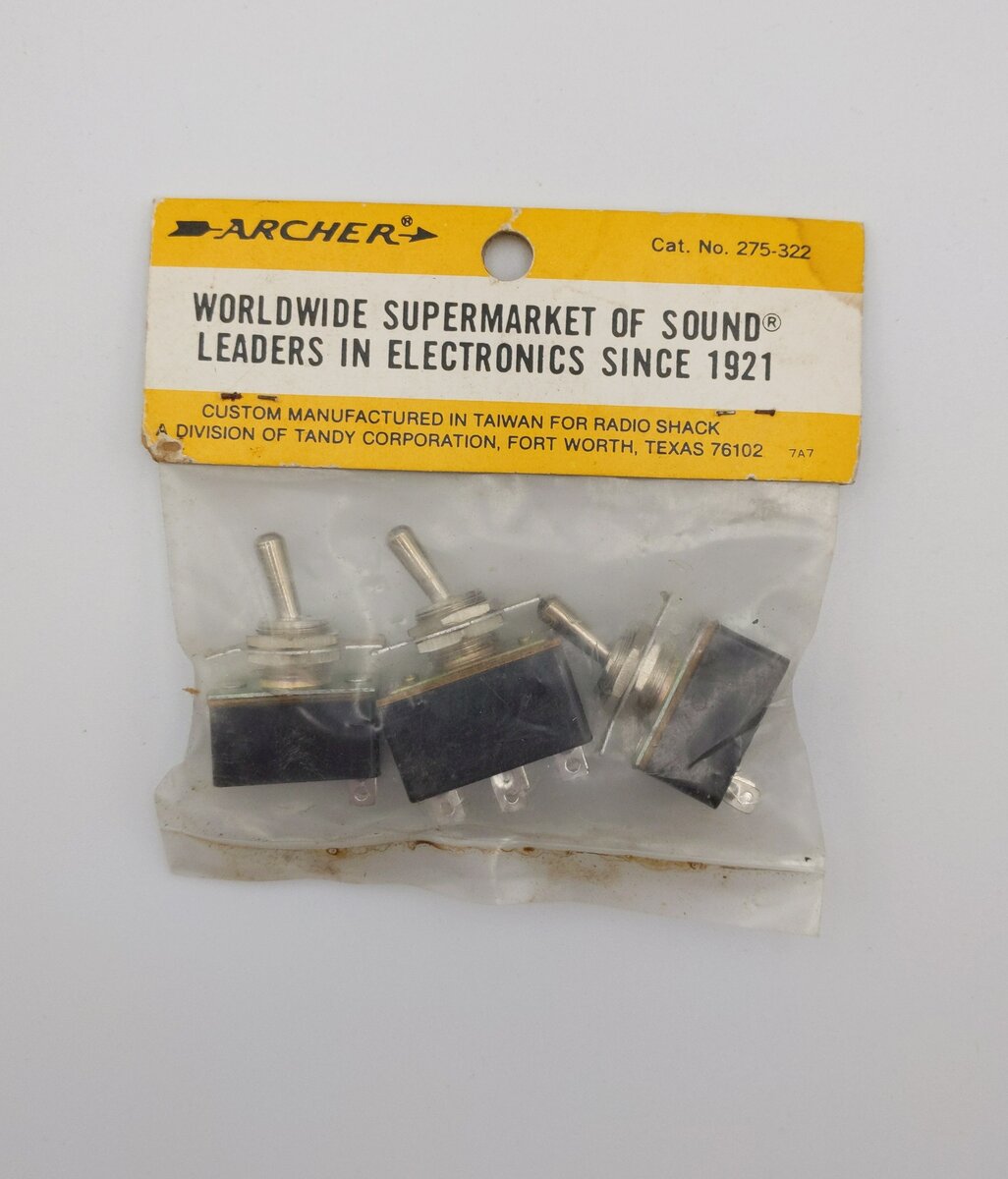 Archer 275-322 Toggle Switch Kit 3 amp 125vac 2-SPST & 1-DPDT