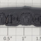 American Flyer XA95XP6 S Scale Black 6-Wheel Passenger Car Truck Side