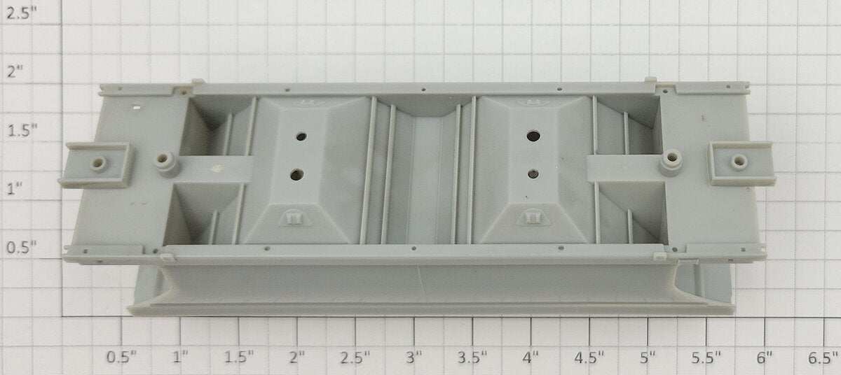 Athearn 93980 Unpainted HO Scale Unpainted 2-Bay Hopper Body Shell