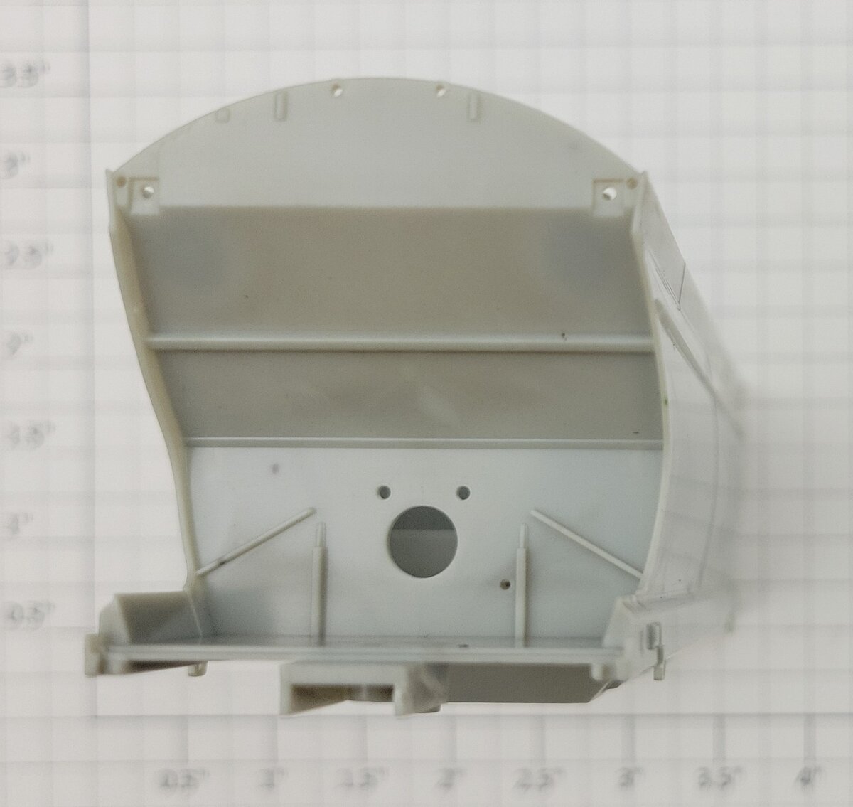 Athearn 93980 Unpainted HO Scale Unpainted 2-Bay Hopper Body Shell