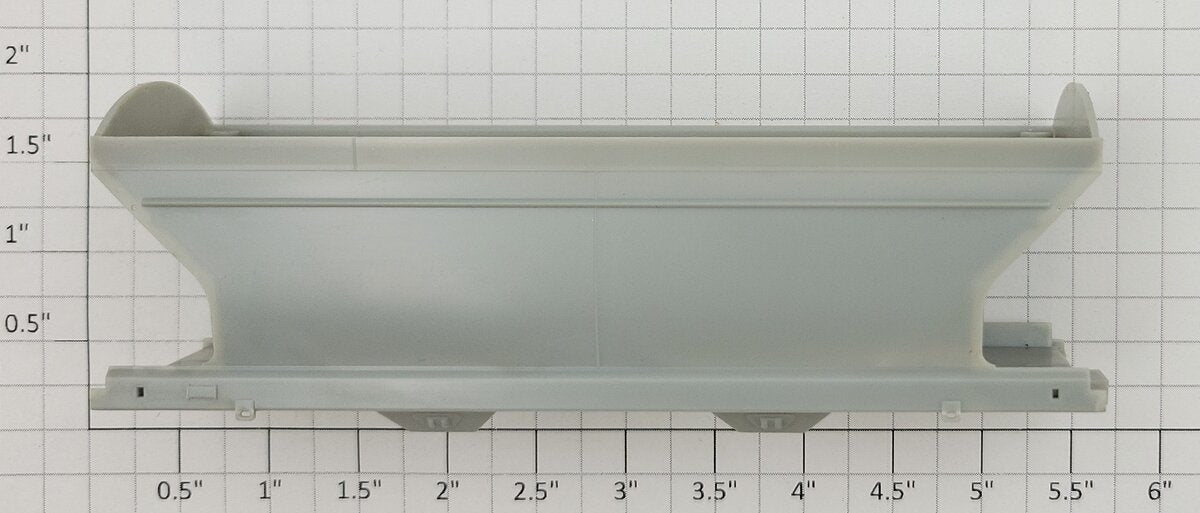 Athearn 93980 Unpainted HO Scale Unpainted 2-Bay Hopper Body Shell