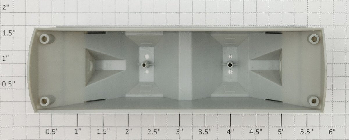 Athearn 93980 Unpainted HO Scale Unpainted 2-Bay Hopper Body Shell