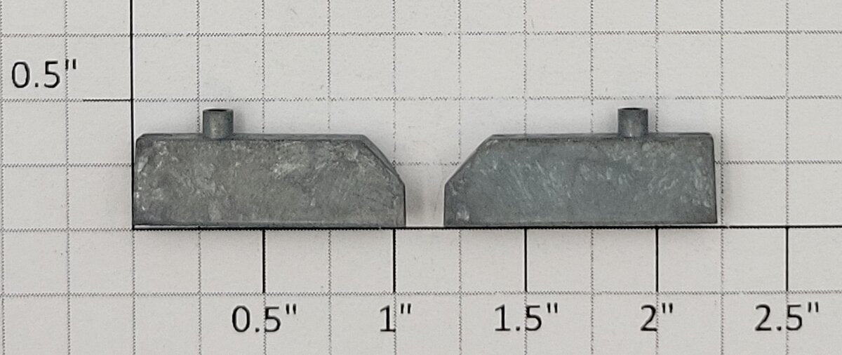 Athearn 95870 HO Scale Left and Right Freight Car Weight (Set of 2)