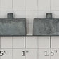 Athearn 95870 HO Scale Left and Right Freight Car Weight (Set of 2)