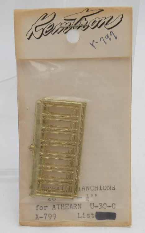 Kemtron X-799 HO Handrail Stanchions 28-1/2" For Athearn U-30C Cast Brass