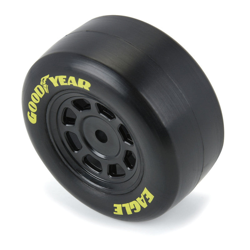 Pro-Line Racing 1025910 1:12 Goodyear Eagle Truck/Retro Tire F/R MTD Blk Wheels