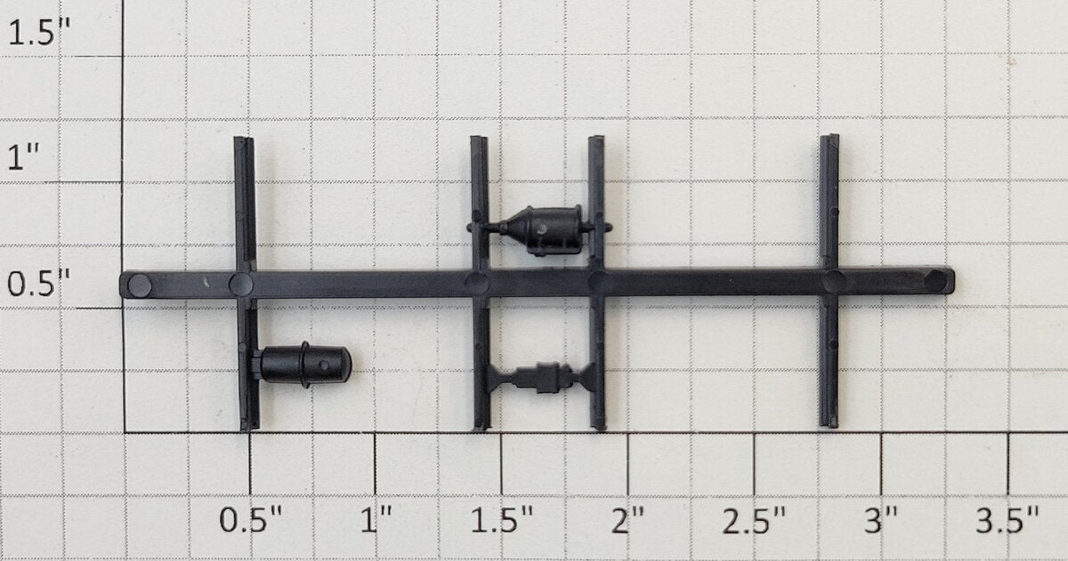 Athearn 13502 HO Tank Center Sill Black Underframe Detail