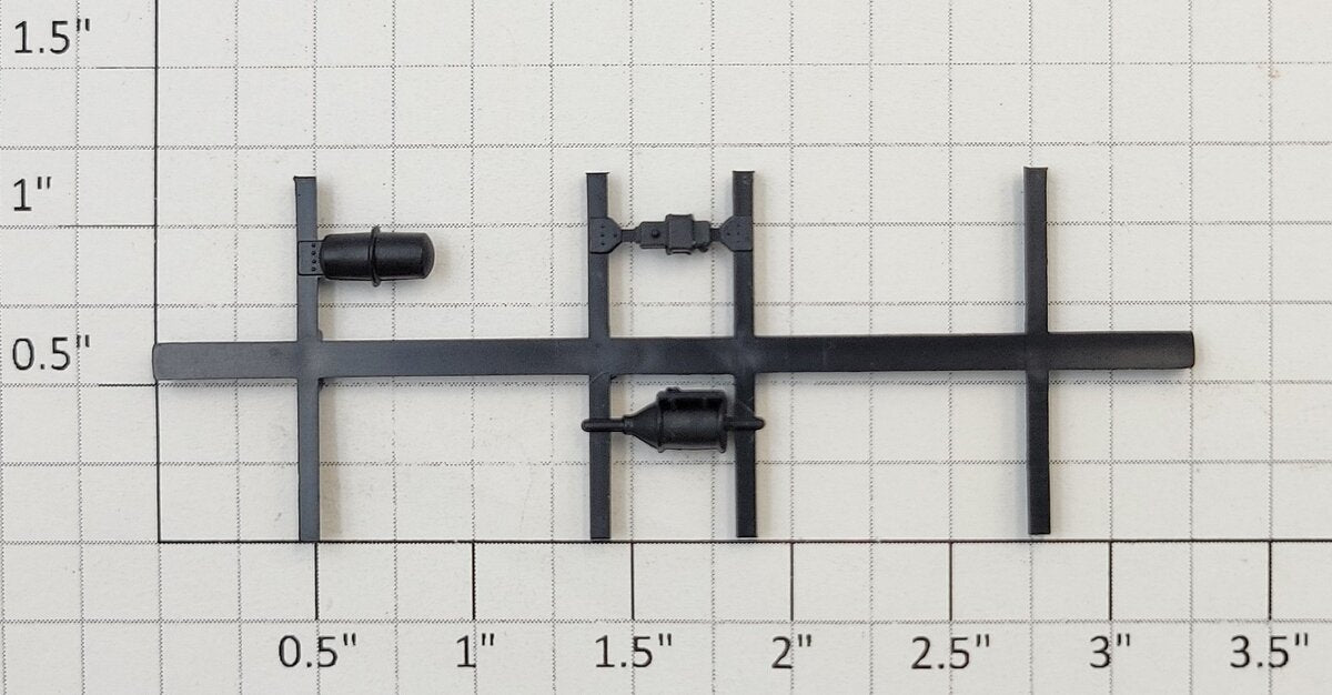 Athearn 13502 HO Tank Center Sill Black Underframe Detail