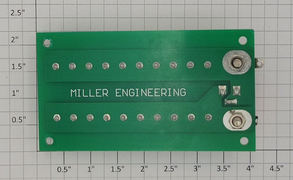 Miller Engineering 4805-2X 10-Terminal Power Distribution Board Kit w/o Hardware
