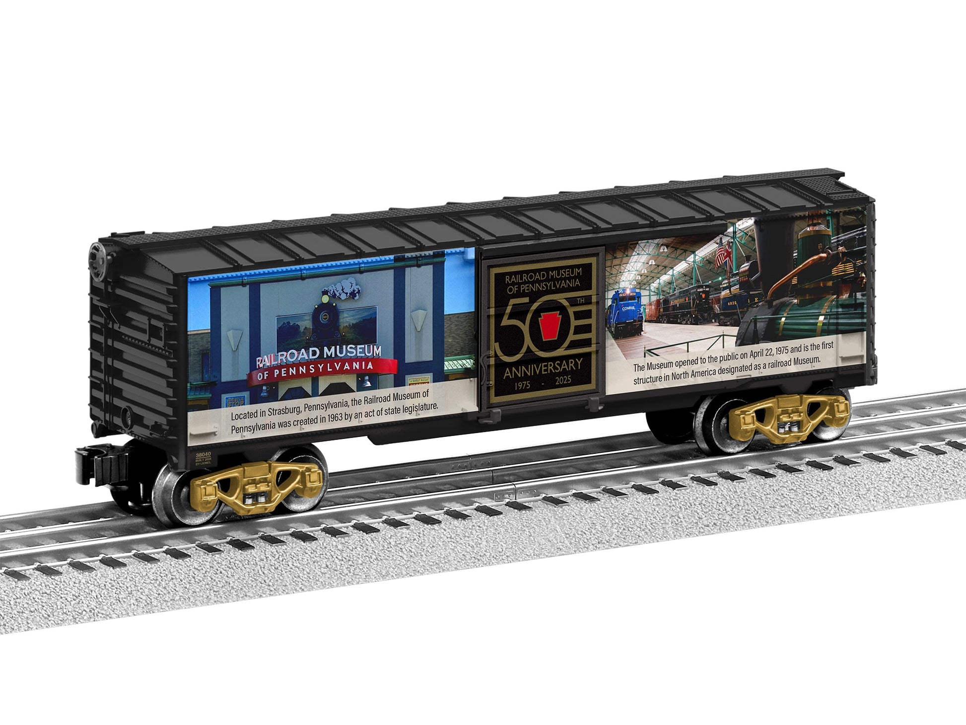 Lionel 2538040 O Railroad Museum of Pennsylvania 50th Anniversary Boxcar
