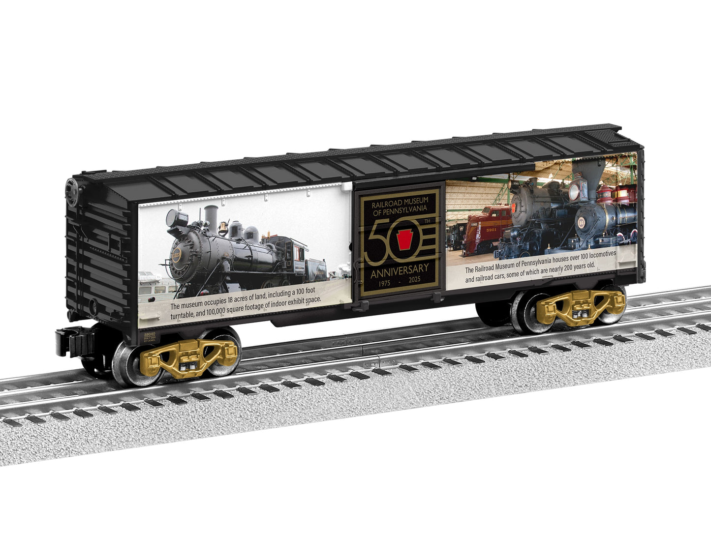 Lionel 2538040 O Railroad Museum of Pennsylvania 50th Anniversary Boxcar