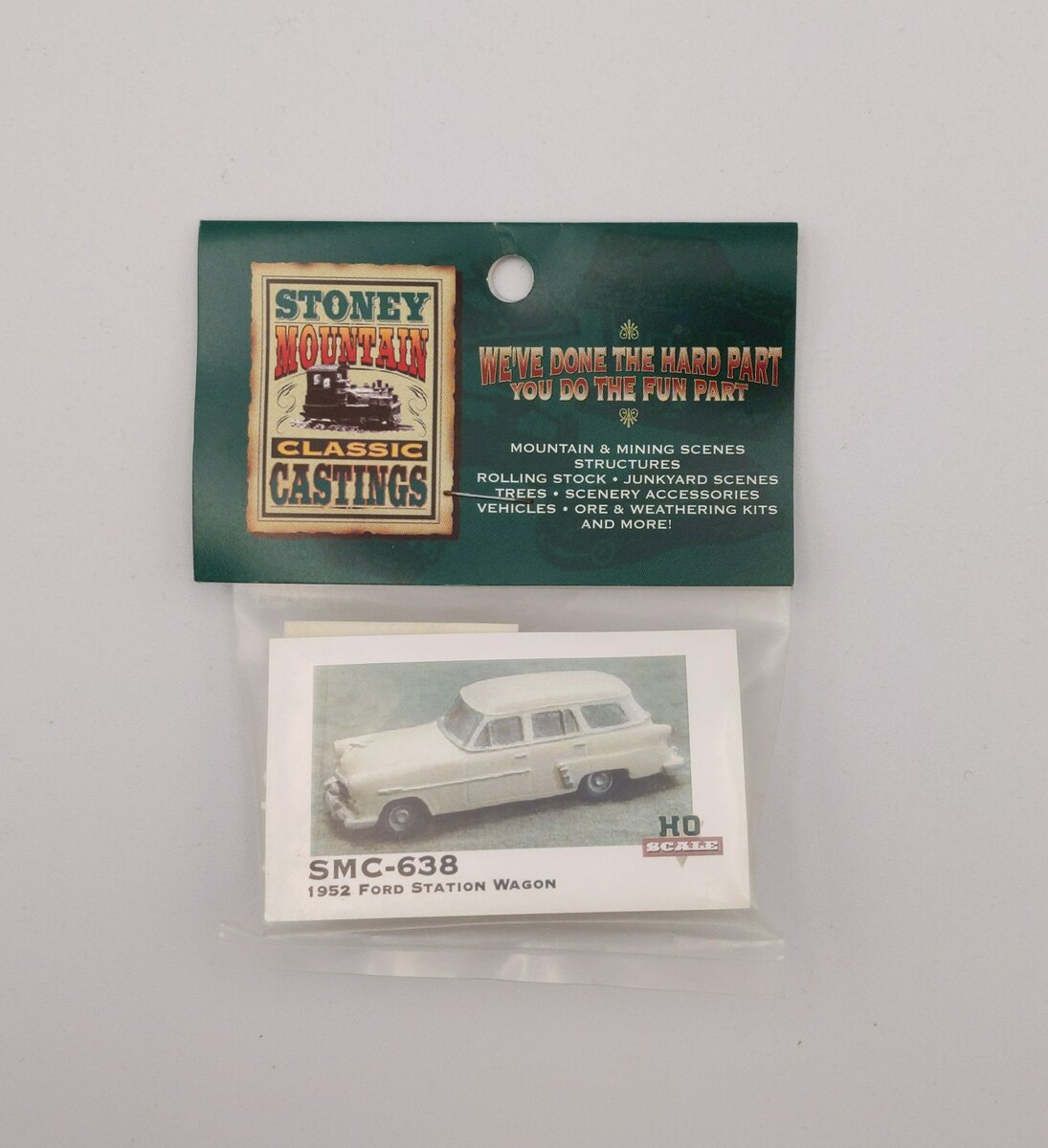 Stoney Mountain SMC-638 1:87 1952 Ford Station Wagen Unfinished White Resin