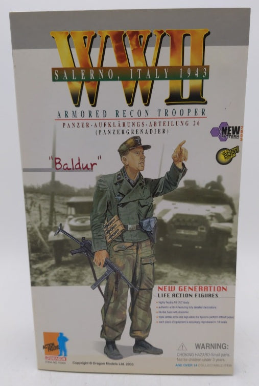 Dragon 70305 1/6 Scale Action Figure Baldur 12" Panzergrenadier WWII  2003