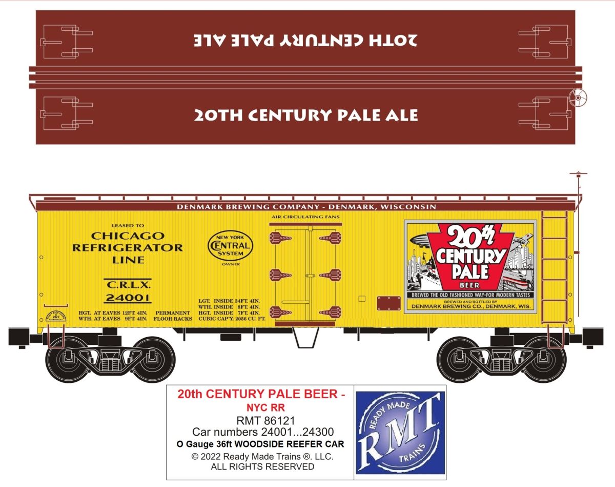 RMT 86121 O Century Beer Woodside Reefer