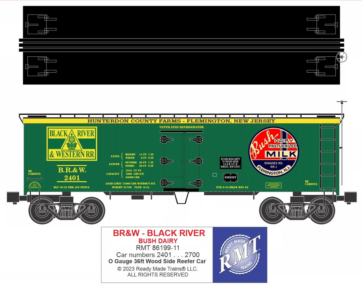 RMT 86199-11 O Black River Milk Woodside Reefer