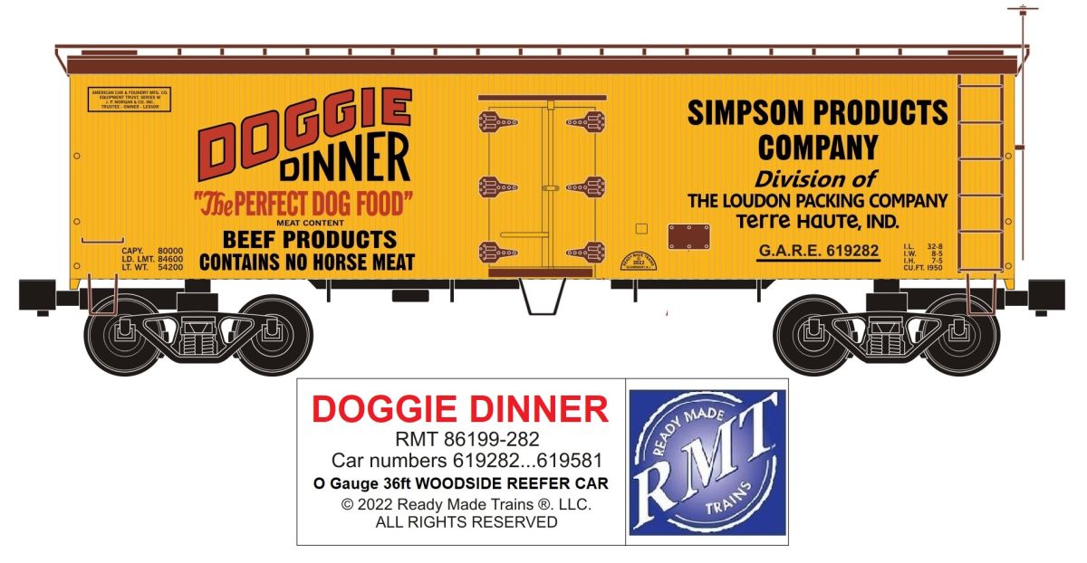 RMT 86199-282 O Doggie Dinner Woodside Reefer