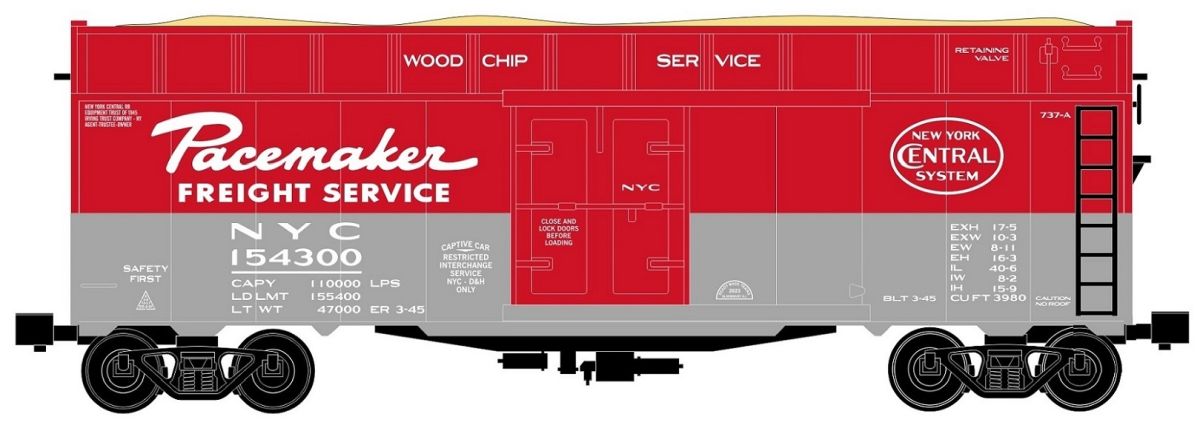 RMT 86421 O NYC Pacemaker Woodchip Car