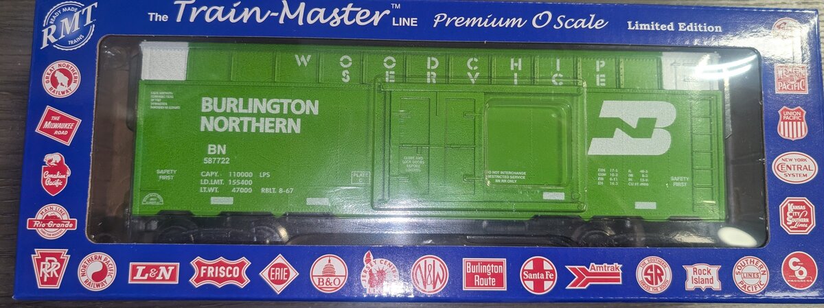 RMT 86428 O Burlington Northern Woodchip Car