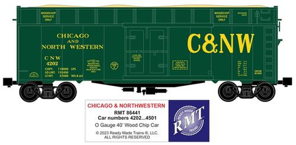 RMT 86441 O Chicago North Western Woodchip Car
