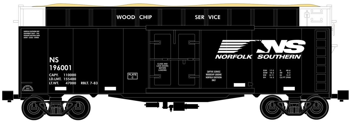 RMT 86447 O Norfolk Southern Woodchip Car