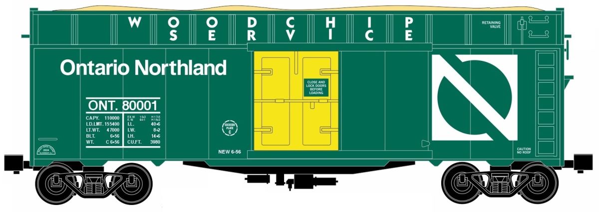 RMT 86499-02 O Ontario Northland Woodchip Car