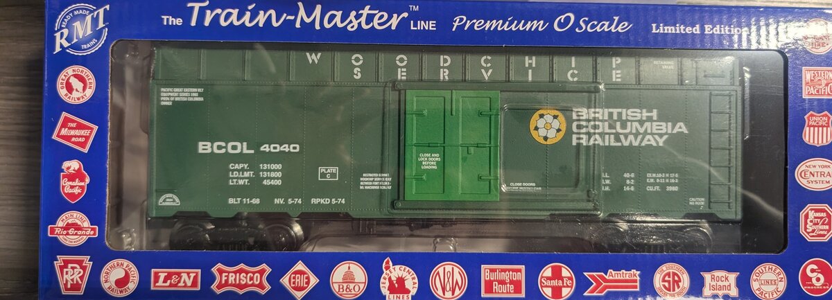 RMT 86499-07 O British Columbia Railway Woodchip Car