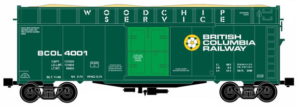 RMT 86499-07 O British Columbia Railway Woodchip Car