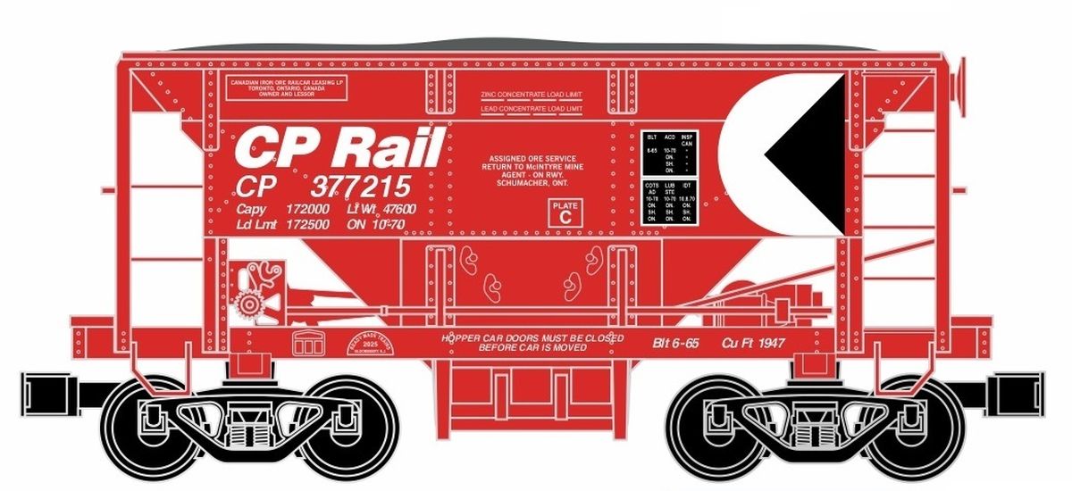 RMT 96755-3 O CP Rail Ore Car