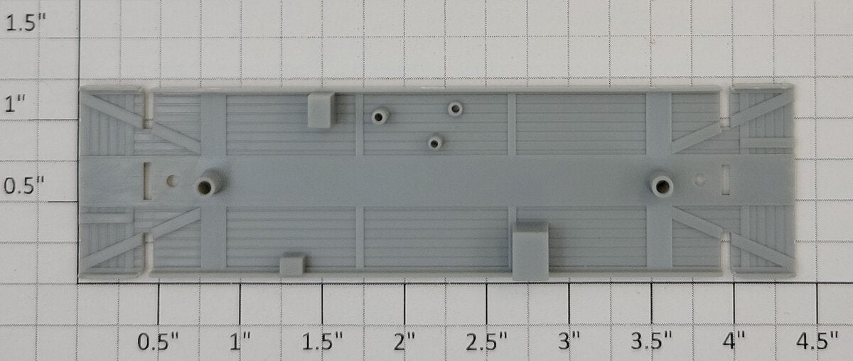 Athearn 12851 HO Unpainted Bay Window Caboose Floor