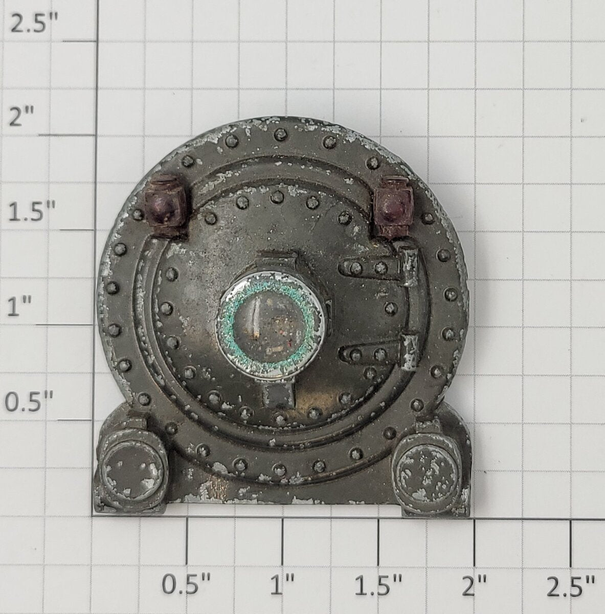 Lionel 260E-63 O Gauge Gunmetal Gray Boiler Front w/ Marker Lights & Headlight
