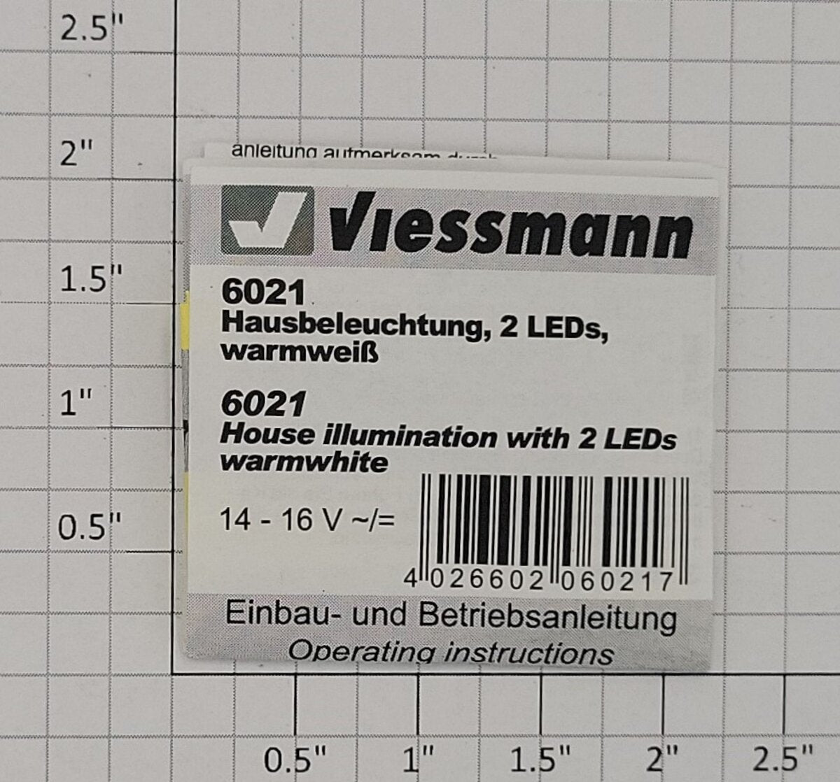 Viessmann Modellspielwaren 6021 House Illumination with 2 LEDs  Warm-White