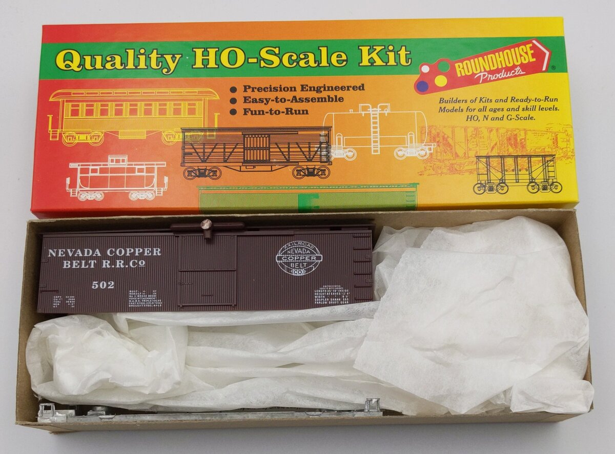 Roundhouse 03292 HO Nevada Copper Belt 36' Old Time Boxcar Kit