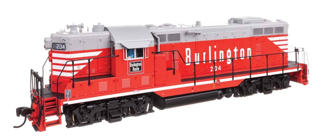 Walthers 920-42419 HO Burlington EMD GP7 Diesel Locomotive w/ Sound & DCC #204