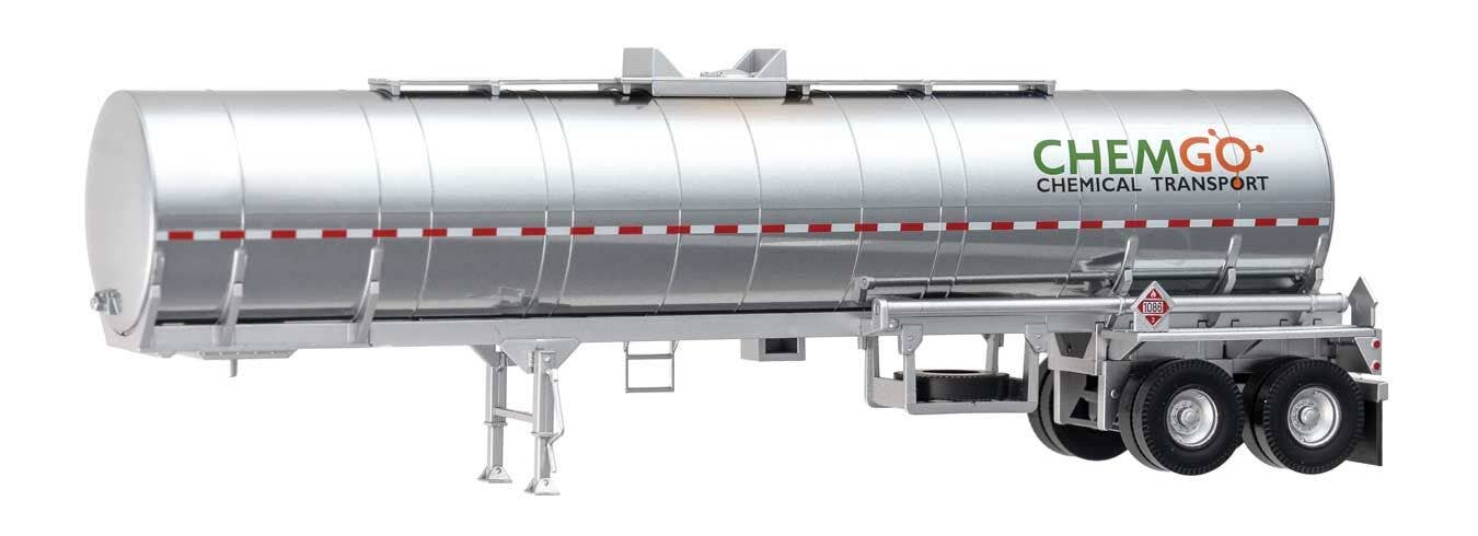 Walthers 949-12350 HO ChemGo Chemical Tank Trailer Assembled