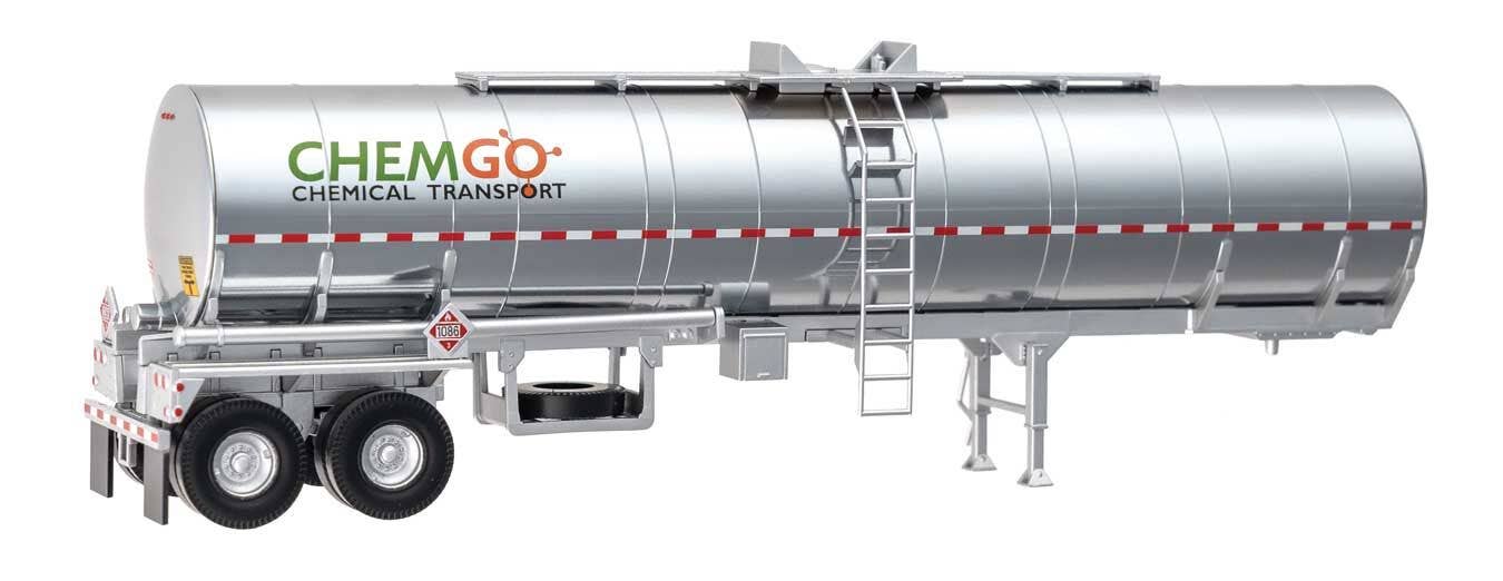 Walthers 949-12350 HO ChemGo Chemical Tank Trailer Assembled