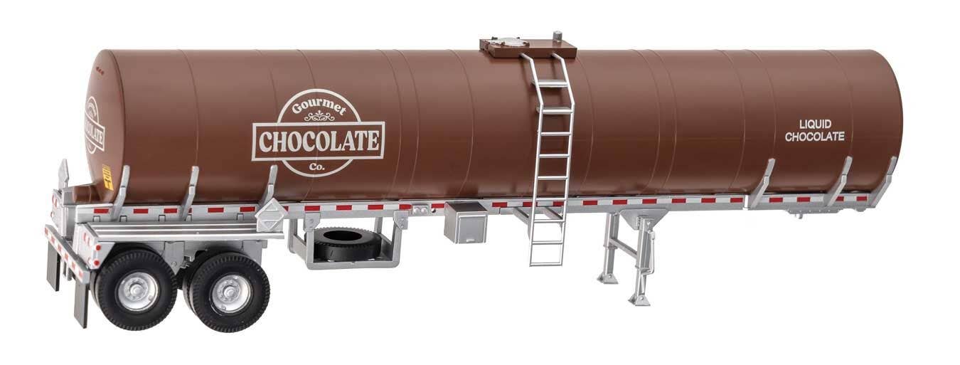 Walthers 949-12355 HO Gourmet Chocolate Co. Food Grade Tank Trailer Assembled